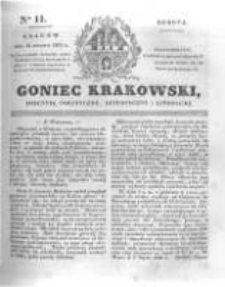 Goniec Krakowski: dziennik polityczny, historyczny i literacki. 1831.01.15 nr11