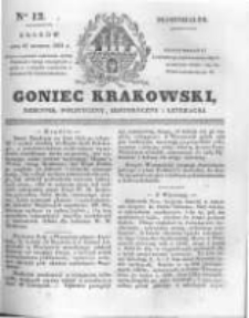 Goniec Krakowski: dziennik polityczny, historyczny i literacki. 1831.01.17 nr12