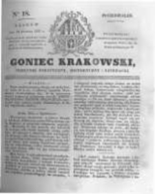 Goniec Krakowski: dziennik polityczny, historyczny i literacki. 1831.01.24 nr18