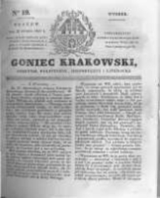 Goniec Krakowski: dziennik polityczny, historyczny i literacki. 1831.01.25 nr19