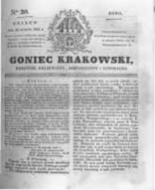 Goniec Krakowski: dziennik polityczny, historyczny i literacki. 1831.01.26 nr20