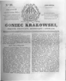 Goniec Krakowski: dziennik polityczny, historyczny i literacki. 1831.01.27 nr21