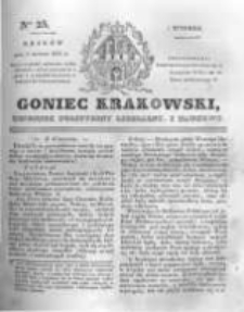 Goniec Krakowski: dziennik polityczny, liberalny i naukowy. 1831.02.01 nr25