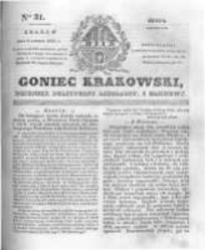 Goniec Krakowski: dziennik polityczny, liberalny i naukowy. 1831.02.09 nr31