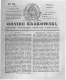 Goniec Krakowski: dziennik polityczny, liberalny i naukowy. 1831.04.05 nr76