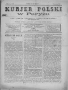 Kurjer Polski w Paryżu: dwutygodnik polityczny-literacki-społeczny: organ patrjotyczny polski. 1887.06.15 R.7 nr84