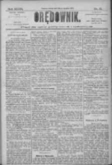 Orędownik: pismo dla spraw politycznych i społecznych 1906.01.20 R.36 Nr15