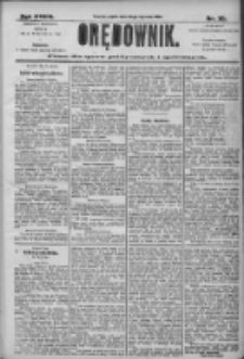 Orędownik: pismo dla spraw politycznych i społecznych 1906.01.26 R.36 Nr20