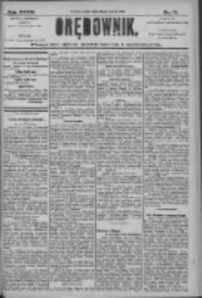 Orędownik: pismo dla spraw politycznych i społecznych 1906.03.28 R.36 Nr71