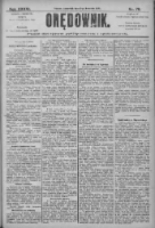 Orędownik: pismo dla spraw politycznych i społecznych 1906.04.05 R.36 Nr78