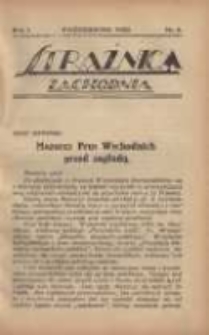 Strażnica Zachodnia: miesięcznik poświęcony sprawom kresów zachodnich 1922 październik R.1 T.2 Nr8