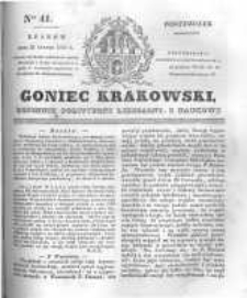 Goniec Krakowski: dziennik polityczny, liberalny i naukowy. 1831.02.21 nr41