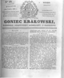 Goniec Krakowski: dziennik polityczny, liberalny i naukowy. 1831.03.01 nr48