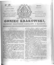Goniec Krakowski: dziennik polityczny, liberalny i naukowy. 1831.03.02 nr49