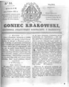 Goniec Krakowski: dziennik polityczny, liberalny i naukowy. 1831.03.04 nr51