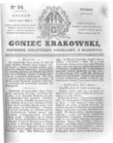 Goniec Krakowski: dziennik polityczny, liberalny i naukowy. 1831.03.08 nr54