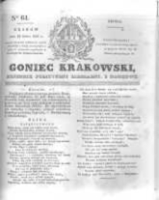 Goniec Krakowski: dziennik polityczny, liberalny i naukowy. 1831.03.16 nr61