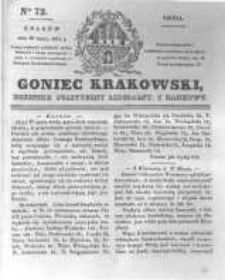 Goniec Krakowski: dziennik polityczny, liberalny i naukowy. 1831.03.30 nr72