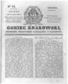 Goniec Krakowski: dziennik polityczny, liberalny i naukowy. 1831.03.31 nr73