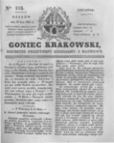 Goniec Krakowski: dziennik polityczny, liberalny i naukowy. 1831.05.19 nr113