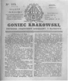 Goniec Krakowski: dziennik polityczny, liberalny i naukowy. 1831.05.21 nr115