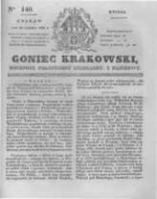 Goniec Krakowski: dziennik polityczny, liberalny i naukowy. 1831.06.21 nr140