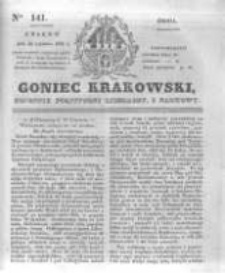 Goniec Krakowski: dziennik polityczny, liberalny i naukowy. 1831.06.22 nr141