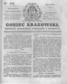 Goniec Krakowski: dziennik polityczny, liberalny i naukowy. 1831.06.23 nr142