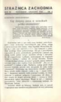 Strażnica Zachodnia: kwartalnik poświęcony sprawom kresów zachodnich 1933 październik/grudzień R.12 T.11 Nr4