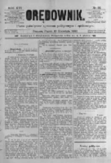 Orędownik: pismo poświęcone sprawom politycznym i spółecznym. 1886.04.23 R.16 nr93