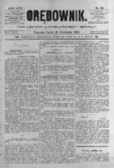 Orędownik: pismo poświęcone sprawom politycznym i sp&oacute;łecznym. 1886.04.23 R.16 nr93