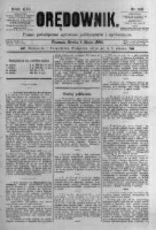 Orędownik: pismo poświęcone sprawom politycznym i spółecznym. 1886.05.05 R.16 nr102