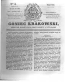 Goniec Krakowski: dziennik polityczny, historyczny i literacki. 1831.01.07 nr4