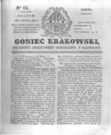 Goniec Krakowski: dziennik polityczny, liberalny i naukowy. 1831.04.02 nr75