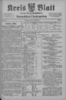 Kreis Blatt f&uuml;r den Kreis Neutomischeler zugleich Hopfenzeitung 1902.09.09 Nr70