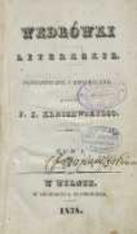 Wędrówki literackie: fantastyczne i historyczne. T. 1