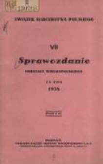 Sprawozdanie Oddziału Wielkopolskiego za rok 1928
