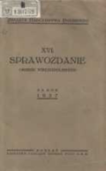 Sprawozdanie Okręgu Wielkopolskiego za rok 1937