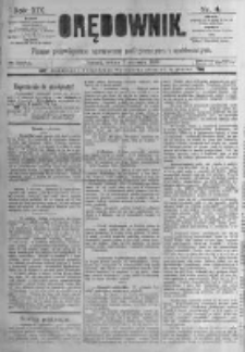 Orędownik: pismo poświęcone sprawom politycznym i spółecznym. 1889.01.05 R.19 nr4