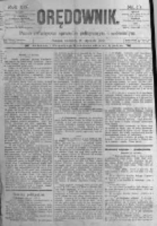 Orędownik: pismo poświęcone sprawom politycznym i sp&oacute;łecznym. 1889.01.20 R.19 nr17