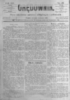 Orędownik: pismo poświęcone sprawom politycznym i spółecznym. 1889.02.14 R.19 nr37