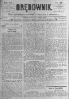 Orędownik: pismo poświęcone sprawom politycznym i spółecznym. 1889.02.24 R.19 nr46