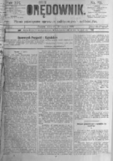 Orędownik: pismo poświęcone sprawom politycznym i sp&oacute;łecznym. 1889.03.28 R.19 nr72