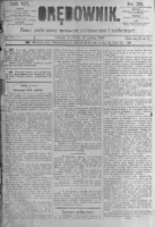 Orędownik: pismo poświęcone sprawom politycznym i sp&oacute;łecznym. 1889.03.31 R.19 nr75