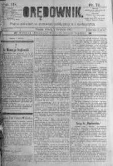 Orędownik: pismo poświęcone sprawom politycznym i spółecznym. 1889.04.02 R.19 nr76