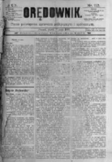 Orędownik: pismo poświęcone sprawom politycznym i spółecznym. 1889.05.17 R.19 nr113