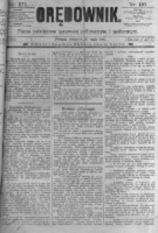 Orędownik: pismo poświęcone sprawom politycznym i spółecznym. 1889.05.23 R.19 nr118