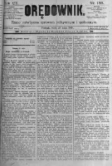 Orędownik: pismo poświęcone sprawom politycznym i spółecznym. 1889.05.29 R.19 nr123