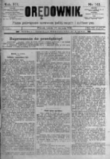 Orędownik: pismo poświęcone sprawom politycznym i sp&oacute;łecznym. 1889.06.22 R.19 nr141