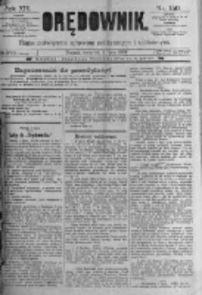 Orędownik: pismo poświęcone sprawom politycznym i spółecznym. 1889.07.04 R.19 nr150